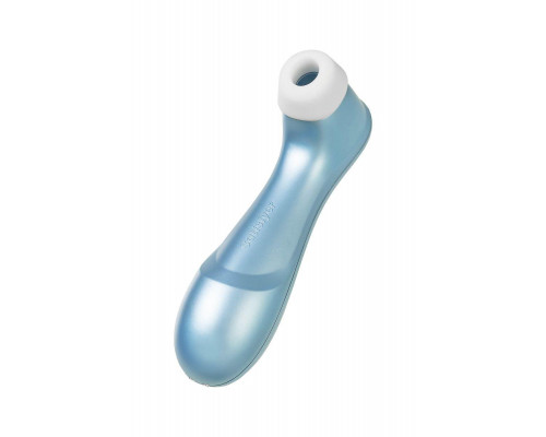 Вакуум-волновой стимулятор клитора Satisfyer Pro 2 Generation 2, силикон, голубой, 16,5 см