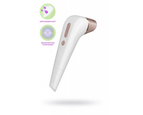 Вакуум-волновой бесконтактный стимулятор клитора Satisfyer Number Two, ABS пластик, белый, 17 см