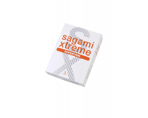 Презервативы Sagami, xtreme, 0.04, латекс, 19 см, 5,4 см, 3 шт.