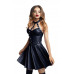 Платье Glossy Marisa из материала Wetlook, черное, M