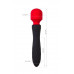 Двусторонний вибромассажер Black&Red by TOYFA, силикон, черный, 21 см
