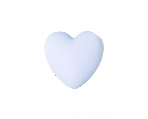 Вакуумно-волновой стимулятор клитора с вибрацией Satisfyer Cutie Heart, силикон, голубой, 7,7 см
