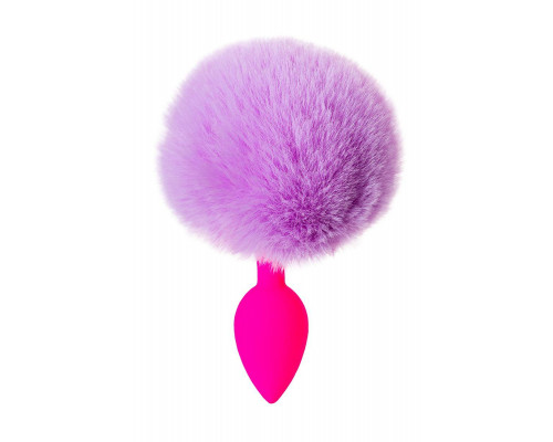Анальная втулка с хвостом ToDo by Toyfa Sweet bunny, силикон, розовая, 13 см, Ø 2,8 см, 44 г