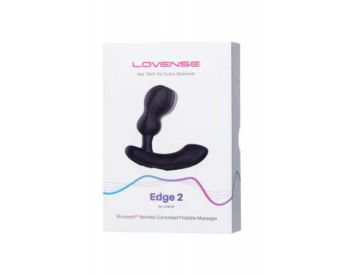 Стимулятор простаты LOVENSE Edge 2, силикон, черный, 12,4 см