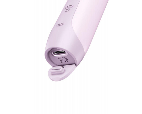 Мини-вибратор с 3D пульсацией Satisfyer Secret Kiss с USB-C зарядкой, силикон, ABS, розовый, 13 см