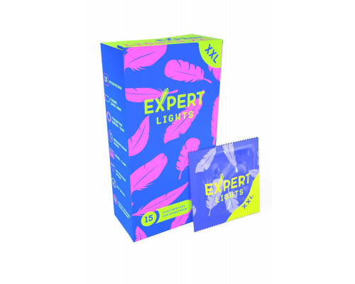 Презервативы EXPERT Lights XXL, ультратонкие, 15 шт