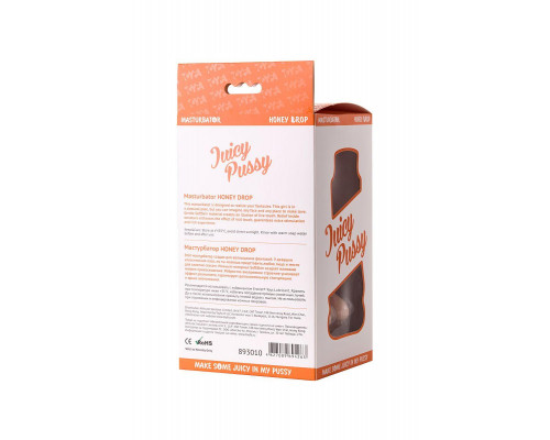 Мастурбатор реалистичный Juicy Pussy by TOYFA Honey Drop, вагина, TPR, телесный, 15 см