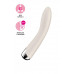 Вибратор для точки G  с ротацией Satisfyer Spinning Vibe 1, силикон, бежевый, 17,8 см