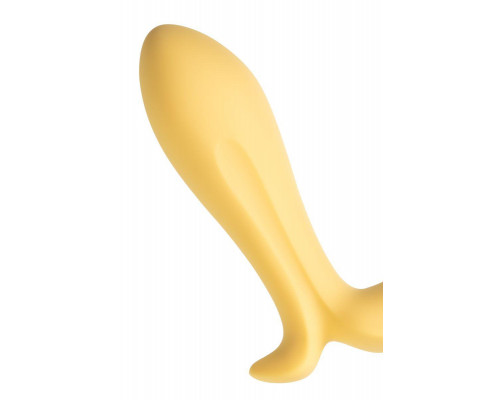 Анальный вибратор Satisfyer Intensity Plug Connect App, силикон, желтый, 9 см