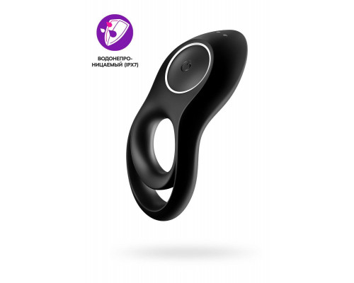 Эрекционное кольцо на пенис Satisfyer Legendary Duo, силикон, черный, Ø 2,5 см