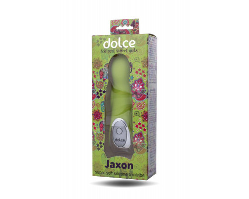 Вибратор TOYFA Dolce Jaxon, силикон, зеленый, 12,5см