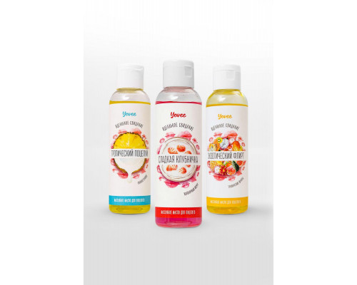 Съедобное массажное масло Yovee «Экзотический флирт» со вкусом тропических фруктов, 125 мл