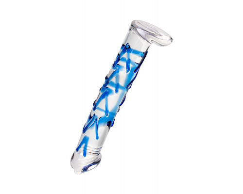 Нереалистичный фаллоимитатор Sexus Glass, стекло, прозрачный, 17 см