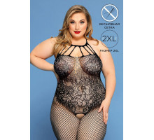 Костюм-сетка Candy Girl Hera, нейлон, черный, 2XL
