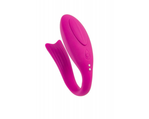 Вибратор для пар A-Toys by TOYFA Dolphy, силикон, розовый, 9,6 см