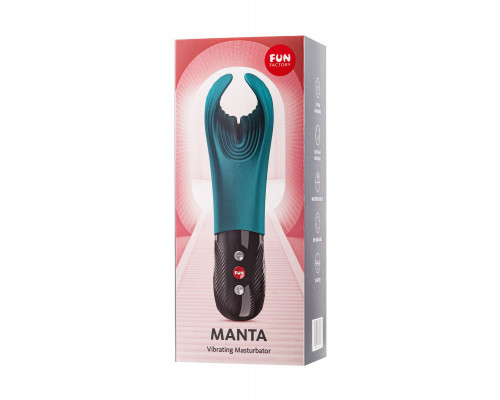 Вибромастурбатор Fun Factory MANTA, силикон, зеленый, 16 см