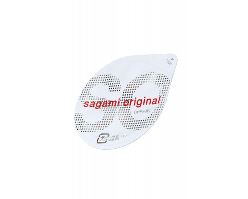 Презервативы Sagami, original 0.02, полиуретан, ультратонкие, гладкие, 18 см, 5,8 см, 1 шт.