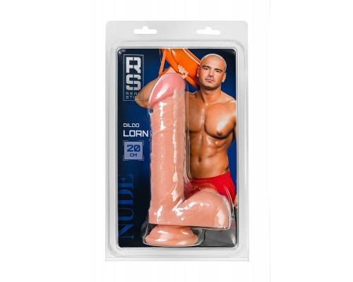 Реалистичный фаллоимитатор RealStick Nude Lorn, PVC, телесный, 20 см