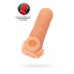 Насадка реалистичная KOKOS NUDE SLEEVE с дополнительной стимуляцией, TPE, телесная, 10 см