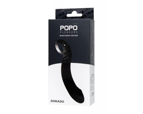 Анальный стимулятор POPO Pleasure by TOY Dorado, водонепроницаемый, силикон, черный, 18 см, Ø 3,5 см