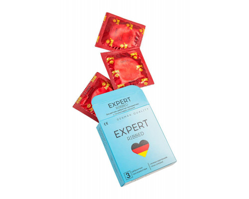 Презервативы EXPERT Ribbed Germany 3 шт. (ребристые)