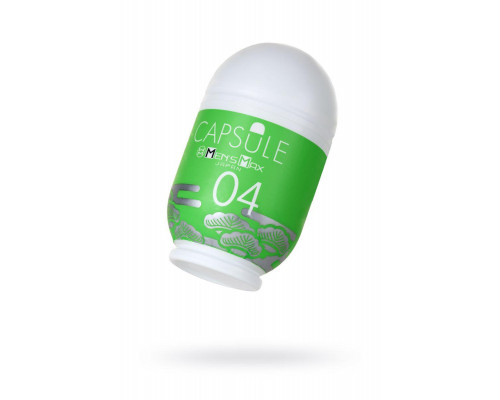 Мастурбатор нереалистичный MensMax CAPSULE 04, Matsu, TPE, зеленый, 8 см
