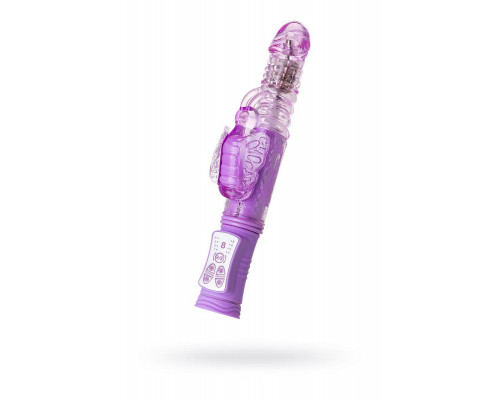 Вибратор с клиторальным стимулятором A-Toys by TOYF Serk High-Tech fantasy, TPE, фиолетовый, 24,5 см