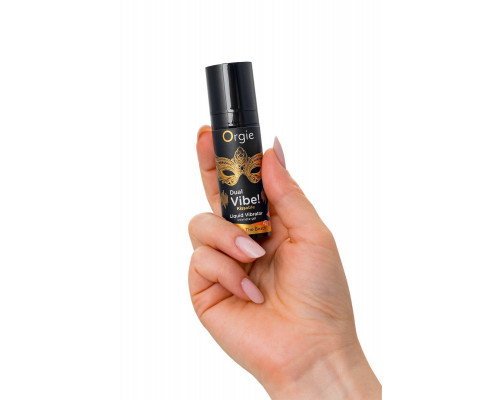 Съедобный гель с эффектом вибрации Orgie DUAL VIBE!, со вкусом коктейля секс на пляже, 15 мл
