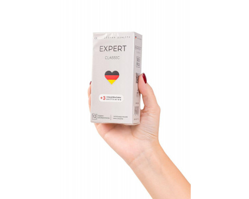 Презервативы EXPERT Classic Germany 12шт +(3 бесплатно)., классические