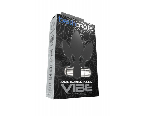 Набор анальных плагов Bathmate Anal Training Plugs VIBE, силикон, чёрный