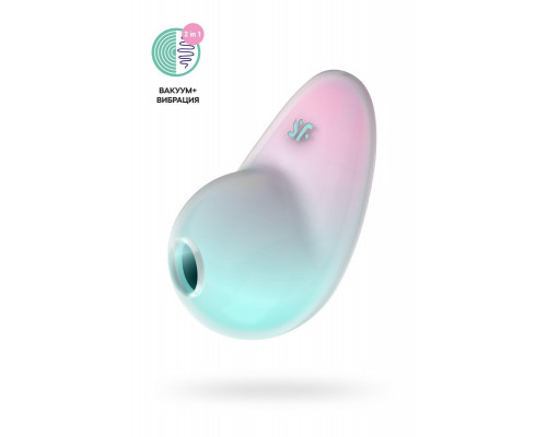 Вакуумный стимулятор клитора Satisfyer Pixie Dust, силикон, зеленый, 9,4 см