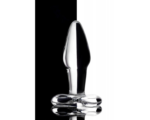 Анальная втулка Sexus Glass, стекло, прозрачная, 10,5 см, Ø 3,5 см