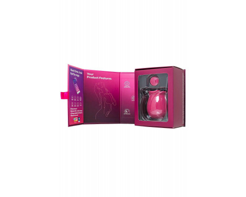 Вакуум-волновой стимулятор клитора Satisfyer Pro 2 Classic Blossom, силикон, бордовый, 6,6 см
