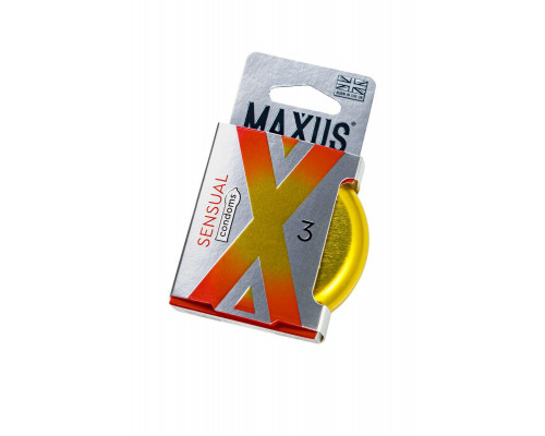 Презервативы Maxus SENSUAL, классические, латекс, 3 шт.