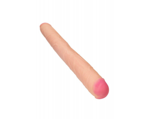 Фаллоимитатор RealStick Brutal Castor двусторонний, neoskin, телесный, 56 cм