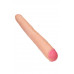 Фаллоимитатор RealStick Brutal Castor двусторонний, neoskin, телесный, 56 cм