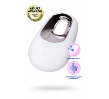 Вибромассажер Satisfyer Layon 5, White temptation, силикон, белый, 9,2 см