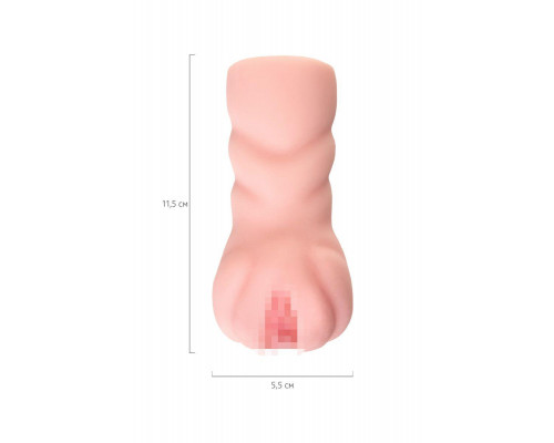 Мастурбатор реалистичный TOYFA Basic Oh Yeah!, TPE, телесный, 11,5 см