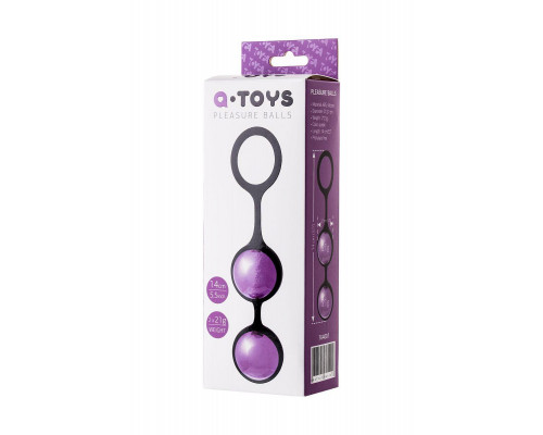 Вагинальные шарики A-Toys by TOYFA Raspy, ABS пластик, фиолетовый, 14 см