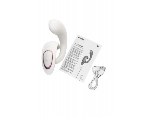 Вагинально-клиторальный вибратор Satisfyer G for Goddess 1, белый, 27 см