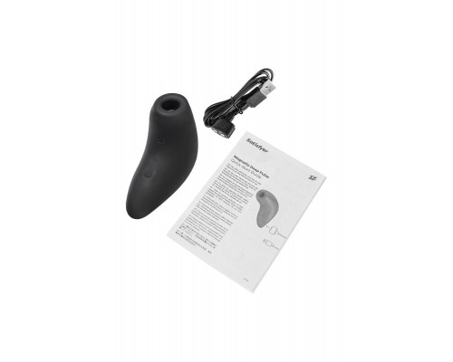Вакуум-волновой стимулятор клитора Satisfyer Magnetic Deep Pulse, силикон, черный, 11,6 см