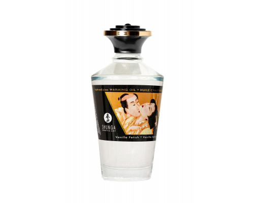 Масло массажное для тела Shunga «Ванильный фетиш»(Vanilla Fetish),разогревающее,100мл