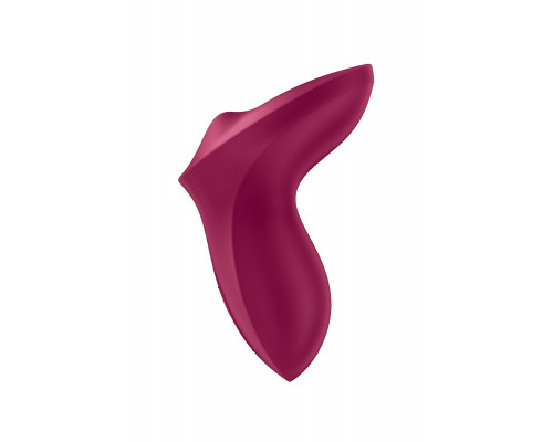 Вибратор с движущимся шариком Satisfyer Exciterrr, силикон, бордовый, 12,5 см
