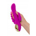 Тройной вибратор A-Toys by TOYFA TRINNY, силикон, фиолетовый, 21,5 см
