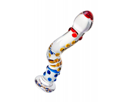 Нереалистичный фаллоимитатор Sexus Glass, стекло, прозрачный, 20 см