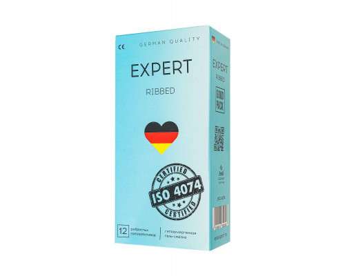 Презервативы EXPERT Ribbed Germany 12шт. (ребристые)