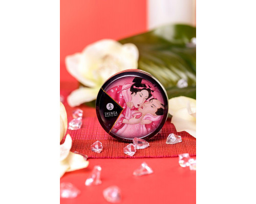 Массажное аромамасло в виде свечи Shunga «Афродизия. Лепестки роз» (Aphrodisia. Rose Petals), 30 м