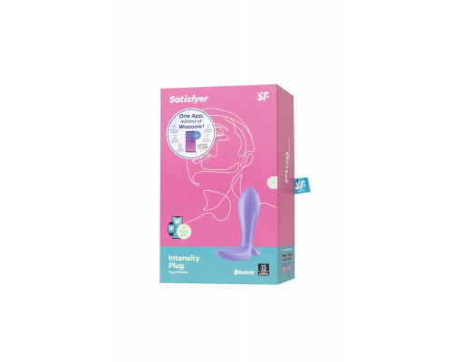 Анальный вибратор Satisfyer Intensity Plug Connect App, силикон, фиолетовый, 9 см