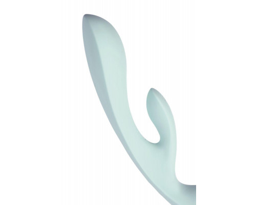 Нереалистичный вибратор Satisfyer Triple Oh, силикон, голубой, 24 см