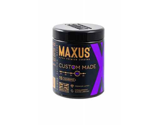 Презервативы Maxus Custom Made 60 гладкие X-Edition, 15 шт